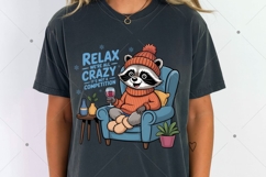 Raccoon Winter PNG, Funny Raccoon PNG Product Image 5