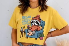 Raccoon Winter PNG, Funny Raccoon PNG Product Image 6