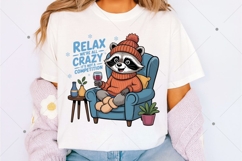 Raccoon Winter PNG, Funny Raccoon PNG Product Image 2