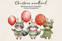 Christmas Woodland Animals Clipart Bundle | 95 PNG Product Image 6