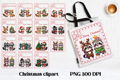 Christmas raccoon clipart | Christmas sublimation PNG design Product Image 1