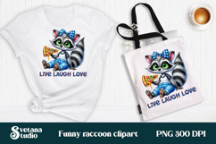 Funny raccoon clipart | Raccoon quotes sublimation Product Image 1