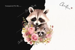 Mommy and Me Raccoon PNG | Spring PNG Product Image 2