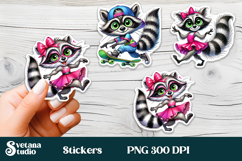 Funny animal stickers printable | Cat sticker PNG design Product Image 8