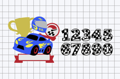 Race Cars Cake Topper 3D SVG Product Image 2