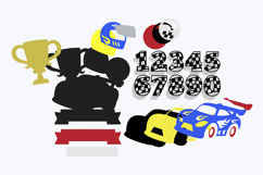 Race Cars Cake Topper 3D SVG Product Image 3