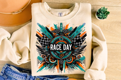 Race Day Png, Retro Checkered Racing Png, Race Season PNG Product Image 1