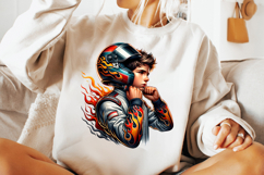 race driver with flames png, racing helmet clipart sublimation, motorsport driver with fire png, race car driver helmet sublimation, racing flames png design, motorsport printable art design, fiery racing driver png sublimation, car driver with flames hel