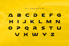 RACER - Racing Car Modern Font Product Image 5