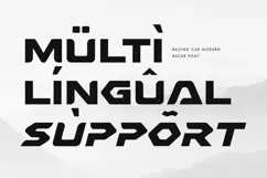 RACER - Racing Car Modern Font Product Image 8