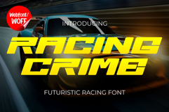 Racing Crime | Modern Futuristic Webfont for Dynamic Website Product Image 1