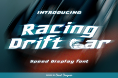 Racing Drift Car Font | Speed Motorsport Font Product Image 1