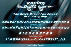 Racing Drift Car Font | Speed Motorsport Font Product Image 2