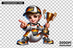 racing driver holding trophy png, motorsport trophy clipart sublimation, race driver winner png design, racing victory trophy sublimation, automotive racing clipart png, motorsport champion printable art, trophy celebration racing design, racing driver pn