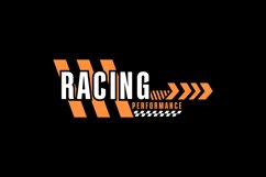 Racing performance sticker template isolated Product Image 2
