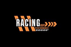 Racing performance sticker template isolated Product Image 1