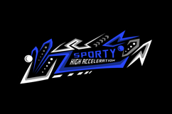 Racing sticker abstract wrap decal illustration print Product Image 1