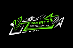 Racing sticker abstract wrap decal illustration vector Product Image 1