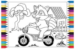 coloring animal cartoon for kids Product Image 1