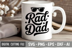 Rad Dad SVG File| Father&#039;s day SVG | Father&#039;s day design Product Image 2