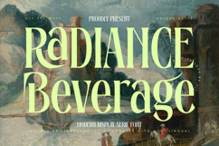 Radiance Beverage - Modern Display Serif Font Product Image 1