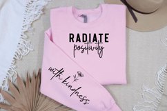 Radiate positivity Sleeve SVG Design Product Image 2