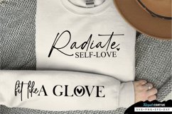 Radiate Self-Love Sleeve SVG, Self Confidence SVG Design Product Image 1