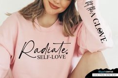 Radiate Self-Love Sleeve SVG, Self Confidence SVG Design Product Image 3