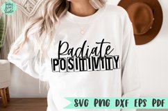 Radiate Positivity | An Inspirational SVG Product Image 1