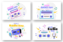 11 World Radio Day Illustration Product Image 2