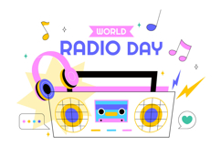 11 World Radio Day Illustration Product Image 4