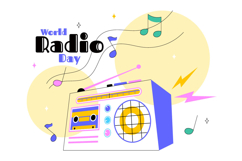 11 World Radio Day Illustration Product Image 5