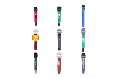 radio microphone set cartoon Product Image 1