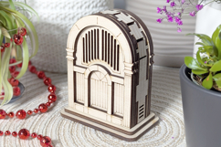Vintage Radio Miniature Laser Cut File, SVG and DXF Plywood Product Image 4