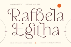 Rafbela Egitha - Elegant Sans Serif Display Product Image 1