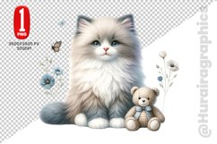 Ragdoll Cat Clipart - PNG File Product Image 1
