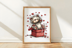 Ragdoll in a Ribbon Box Valentine PNG Product Image 3