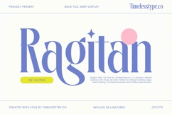 Ragitan - Bold Tall Serif Display Product Image 1