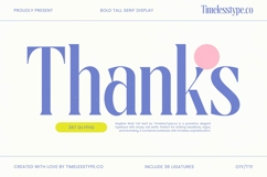 Ragitan - Bold Tall Serif Display Product Image 20