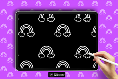 Raimbow Pattern Procreate Brush