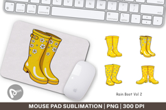 Mouse Pad Spring Rain Boot Product Image 1