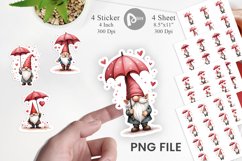 Rain Umbrella Gnome Sticker Product Image 1