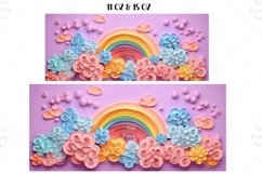 Rainbow Mug Wrap Sublimation Designs, 3d Mug, Rainbow Png