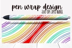 Painted Rainbow Pen Wrap Design Product Image 1