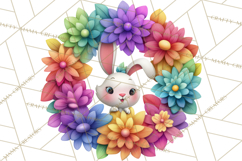 Rainbow Spring Animals Clipart, Pastel Rainbow Forest Png Product Image 5
