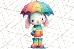 Rainbow Spring Animals Clipart, Pastel Rainbow Forest Png Product Image 2