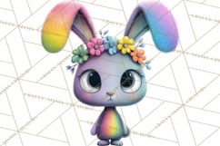 Rainbow Spring Animals Clipart, Pastel Rainbow Forest Png Product Image 3