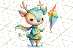 Rainbow Spring Animals Clipart, Pastel Rainbow Forest Png Product Image 4