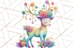 Rainbow Spring Animals Clipart, Pastel Rainbow Forest Png Product Image 5