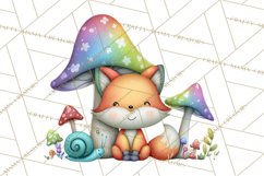 Rainbow Spring Animals Clipart, Pastel Rainbow Forest Png Product Image 2